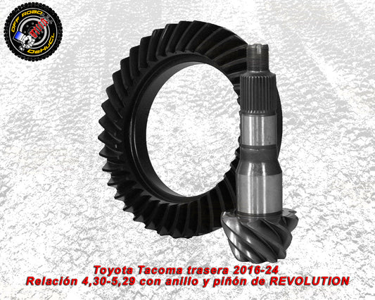 Toyota Tacoma trasera 2016-24 Relación 4,30-5,29 con anillo y piñón de REVOLUTION