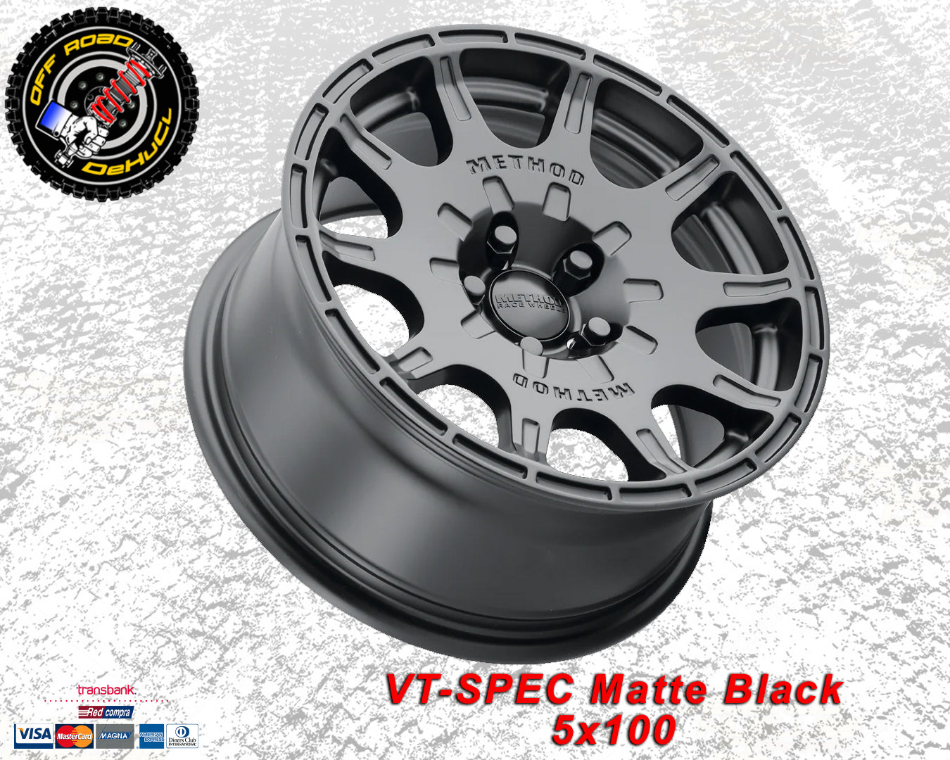 502 VT-Spec Matte Black 5x100