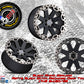 Black Rhino Warlord Matte Black With Machined Dark Tint Lip 17 x 8 5x120/35