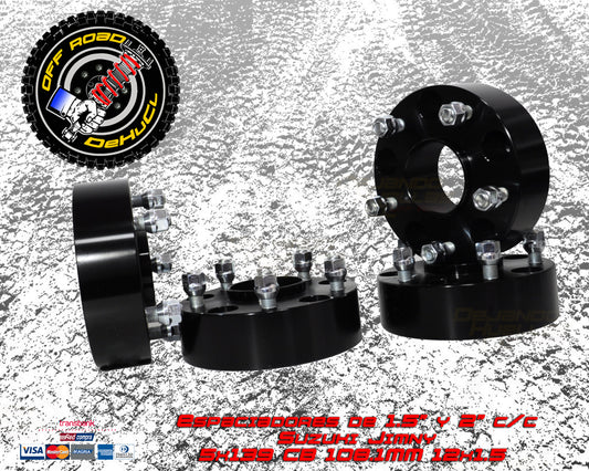 Espaciadores para Suzuki Jimny 2" con centrador
